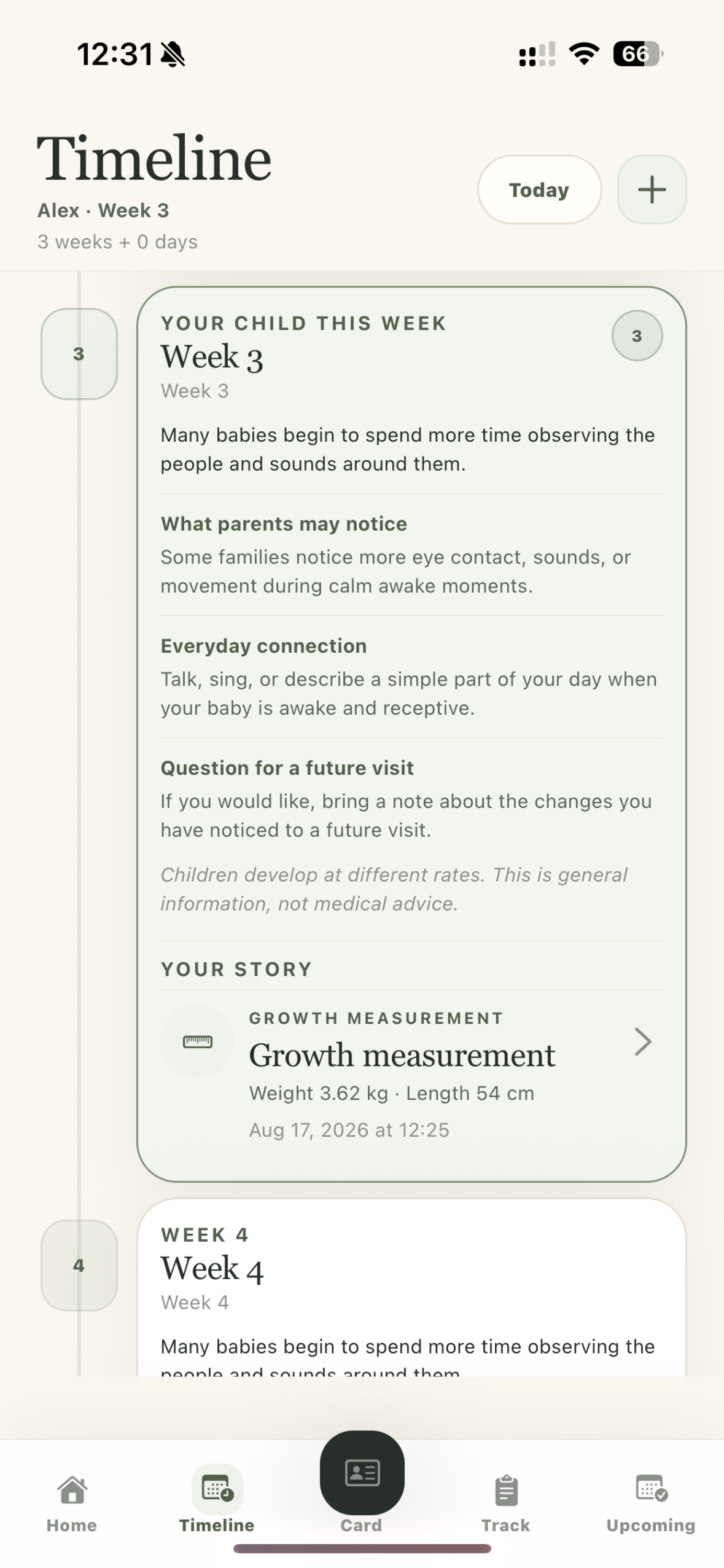 MyPregBaby private Timeline